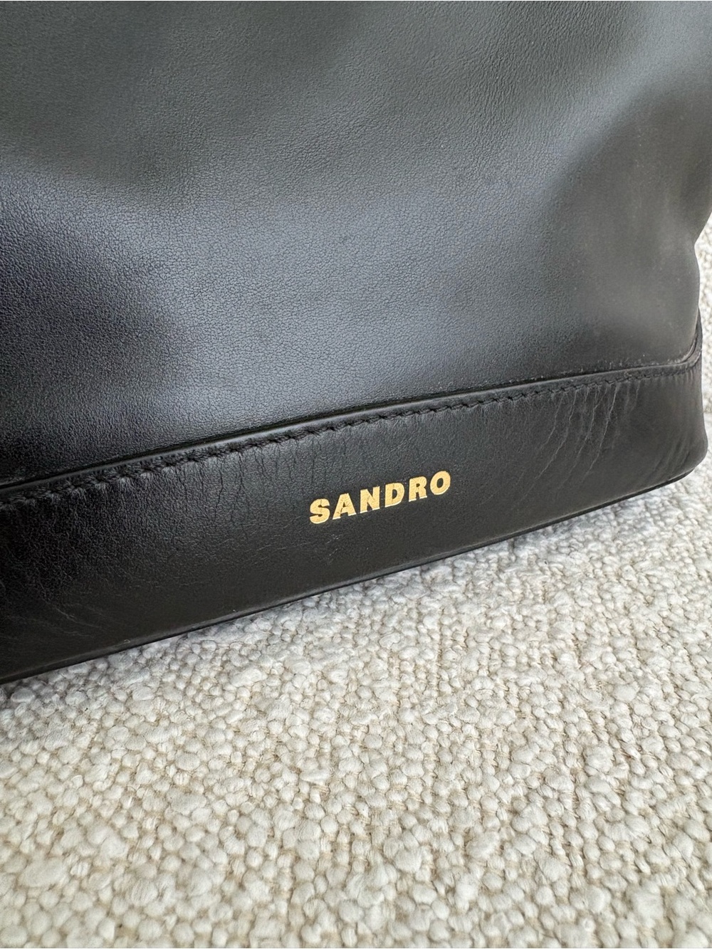 Sandro Paris Leather Shoulder / Crossbody Bag